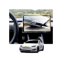 Tesla Model Y Uyumlu 15 Inc Multimedya Ekran Koruyucu Kırılmaz Şeffaf Temperli Nano Cam