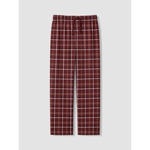 LC Waikiki Lc Waıkıkı Bordo Regular Fit Ekose Erkek Pijama Altı