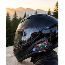 Bluetooth 5.3 Motosiklet Kask Intercom Gürültü Engelli Su Geçirmez