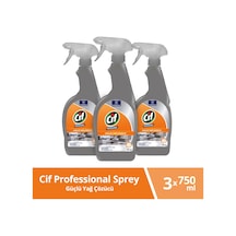 Cif Yağ Çözücü Pro Yağ Çözücü Sprey 750 Ml 3 Adet