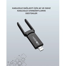 Usb Wifi Adaptör 1200 Mbps Hız Najmaddin