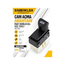 Cam Açma Anahtarı Fiat Doblo 05 -sol Tekli Beyaz - Erb2225