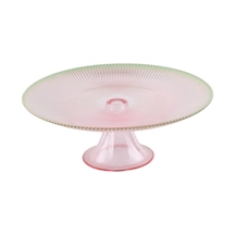 Akcam Paris Pink Ayaklı Tabak 28 Cm Çok Renkli