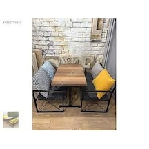 Metal Sedir Takımı Cafe Restoran Teras Balkon Bahçe Oturma Grubu