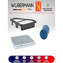Wöbermann Civic 1.4 Fb7 Filtre Bakım Seti 2012-2016 3'lü Karbonlu