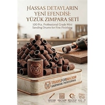 Mey İthalat 100 Adet 6.4mm Yüzük Zımpara Seti Detay İşleme & Çapak Alma 723048