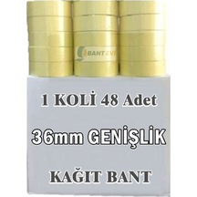 Maskeleme Bandı 48 Adet 36Mm Kağıt Boya Bantı