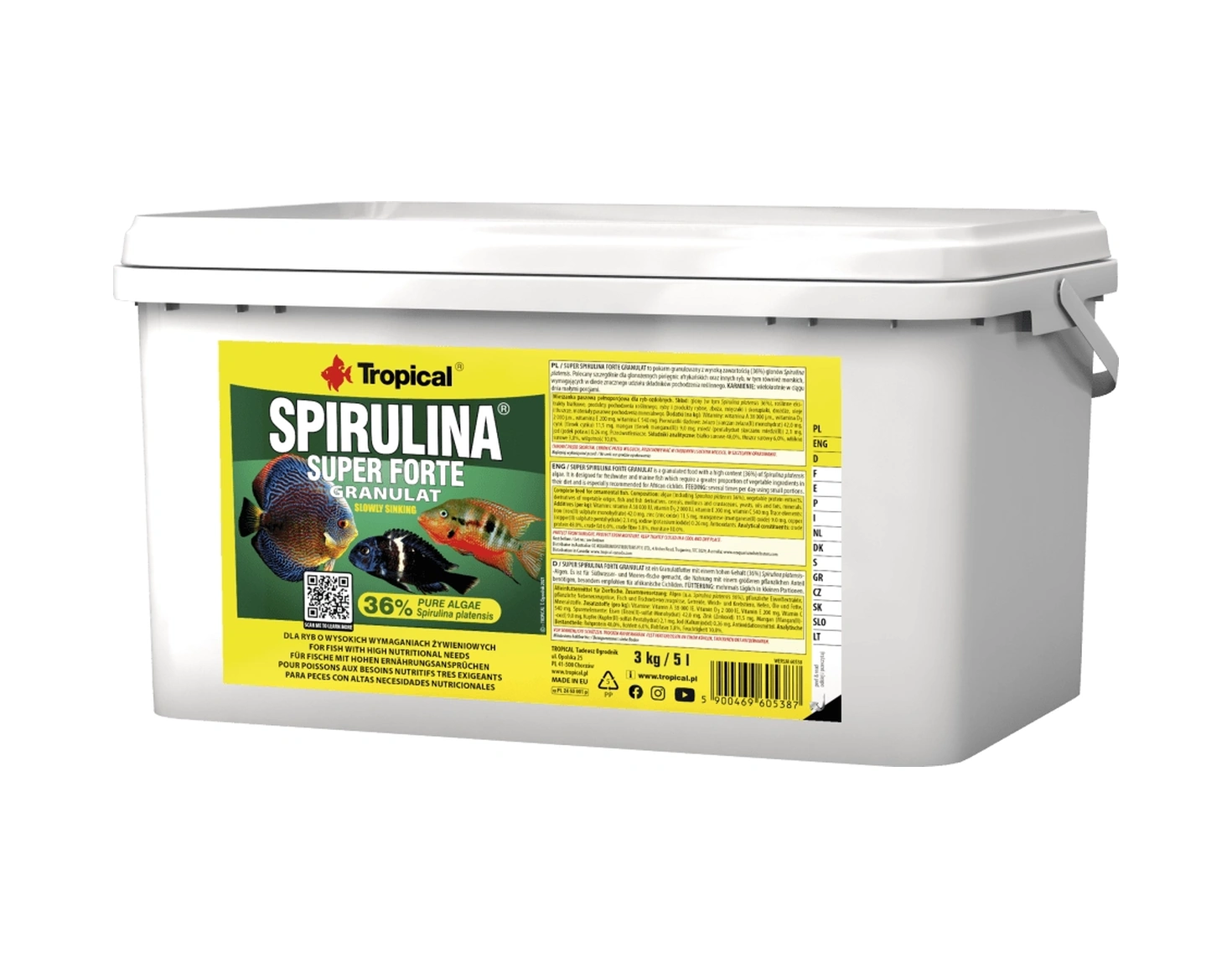 Tropical Super Spirulina Forte Gran 1000 Gr Açık