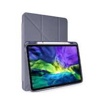 Newface Apple İpad Pro 11 2024 Kılıf Kalemlikli Mars Tablet Kılıfı - Lavender