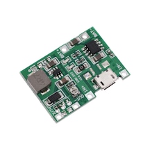 TP4056 2A Lipo - Li Ion Micro USB Pil Şarj Devresi + Voltaj Yükse