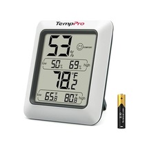 Thermopro Tp50 Dijital Termo-higrometre, İç Mekan Termometresi, Higrometre, Sıcaklık Ve Nem Ölçer, Oda İklimi Kontrolü, Oda Havası Kontrolü, Klima Monitörü İçin