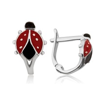 Ervanur Gümüş Uğur Böceği Çocuk Küpe