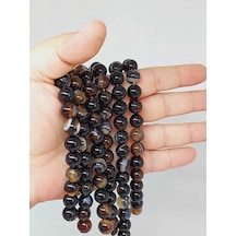 Akik Taşı Dizi 10mm 53092 Çok REnkli