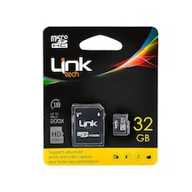 Linktech LMC-M105 32 GB MicroSDHC Class 1 UHS-I Hafıza Kartı + Adaptör