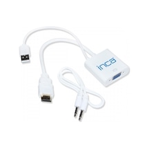 INCA IHTV-7TB 0.15metre HDMI-VGA (D) Görüntü  Adaptörü Beyaz Sesl