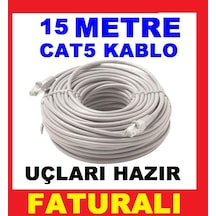Cat5 Ethernet Internet Kablosu 1.5 3 5 15 25 30 35 40 50 6 Metre