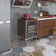 Kenzlife Ankastre Modülü Kabini Emir Timur3 Cvz 89-81 60 56 Fırın Ocak Dolabı Ayarlı Ayaklı