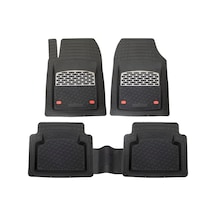 Nissan Qashqai İle Uyumlu 2006 2013 Paspas Derin Havuzlu Krom Karbon