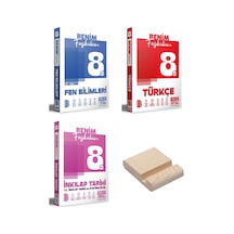Lgs 8. Sınıf Fen Bilimleri Türkçe Ve İnkılap Benim Fasikülüm 3lü Set + Telefon Standı