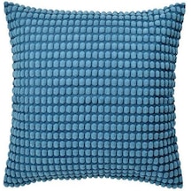 Kırlent Kılıfı Mavi Renk MeridyenDukkan 65x65 Cm Puantiye Temalı Ev Tekstili