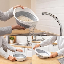 Süzgeç Mutfak Pirinç Meyve Sebze Süzgeci Bpa Içermez 30 X 25 X 15 5 Cm Çok Renkli