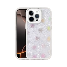 Apple iPhone Uyumlu 14 Pro Max Lumi Desenli Kapak - Beyaz Bz8683140873264
