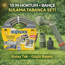 Bahçe Sulama Seti 5 Katmanlı Hozelock Hortum Verve Sulama Tabanca Seti İkisi Bir Arada