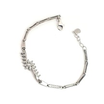 Oseshop-Zirkon Taşlı 925 Ayar Gümüş Bileklik
