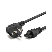 Yonca Güç Kablosu C5 3 Pin 0.75 Mm 500w 1.2 M Siyah Hdx5524