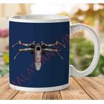 Star Wars X Wing İki Tarafı Baskılı Kupa Bardak Çok Renkli