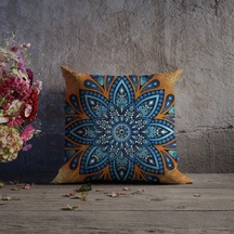 Çift Taraflı Mandala Desenli Dekoratif Kırlent Kılıfı (473328219)
