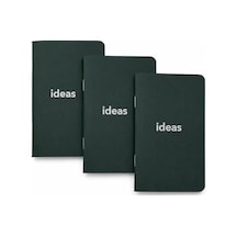 Cep Not Defteri, 3'lü Defter Seti, Noktalı Mini Defter, 48 Sayfa Çok Renkli