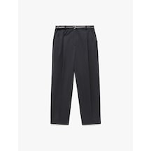 Koton Cepli Kemerli Yüksek Bel Oversize Cigarette Pantolon Lacivert 6wak40020uw Lacivert