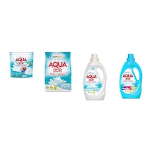 Aquabor Doğal Mineralli Tablet + 4 Kg Beyaz + Sıvı Beyaz + Sıvı Renkliler 4 Lü Set