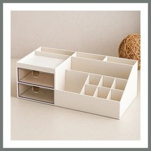 Bezos 2 Çekmeceli 12 Bölmeli Plastik Makyaj Ve Takı Organizer Mmbz Çok Renkli