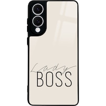 Samsung Uyumlu S25 Edge Lady Boss Tasarımlı Glossy Telefon Kılıfı Çok Renkli