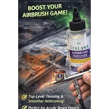 Airbrush İnceltici 250 Ml Airbrush Thinner Flow Improver Model Boyama İçin Akrilik Bazlı İnceltici, Akışkanlık & Detay Kontrolü