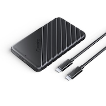 Orico 25PW1C-C3 Type-C to Type-C USB3.1 Gen1 6 Gbps 2.5” SATA SSD Hard Disk Kutusu Siyah