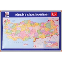 Türkiye Siyasi Harita Panosu Alüminyum Çerçeveli 70x100 CM