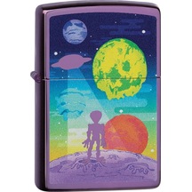 Zippo Alien Worlds Dizayn Çakmak Mor