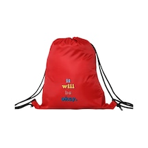 Hero Tasarım İt Well Be Okay - Ipli Spor Sırt Çantası - Günlük - Okul 35 46cm One Size Inn1012 Kırmızı