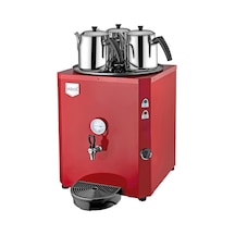 Remta 3 Demlik Elektrikli Çay Ocağı Kazanı Kırmızı 40 L