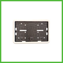 Vaveni Çerçeveli Motor Plakalık Plaka Altlığı Beyaz 17x26 Cm Arz