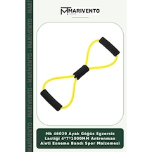 Mb 46029 Ayak Göğüs Egzersiz Lastiği 4 7 1000mm Antrenman Aleti Esneme Bandı Spor Malzemesi Sarı