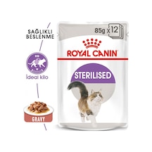 Royal Canin Sterilised Gravy Pouch Kısırlaştırılmış Yetişkin Kedi Yaş Maması 85 G