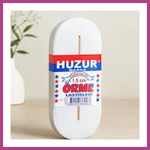 Gees Global Paça Lastik Yassı 1.5 Cm Beyaz - 10 M Gbzs
