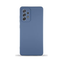 Galaxy A52 İle Uyumlu Kapak İle Uyumlu İçi Kadife Kamera Korumalı Lansman Silikon Kılıf - Petrol Mavisi 50 x 22