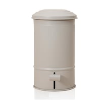 The Mia Stripe Mutfak Ve Banyo Çöp Kovası Bej 5 Lt Bej