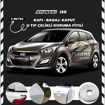 Hyundai İ30 Oto Araç Kapı Koruma Fitili 5metre Parlak Beyaz Renk