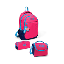 Coral High Kids Neon Mercan Lacivert 3 Lü Okul Çanta Seti Set0114392